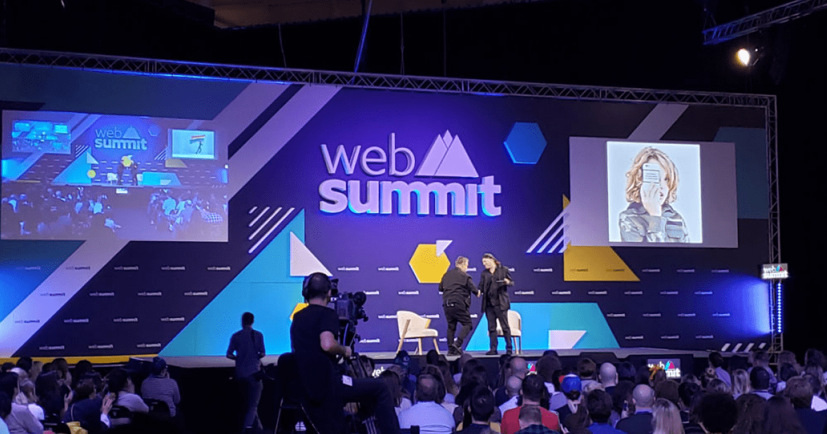 Taylor attending Web Summit in 2019.